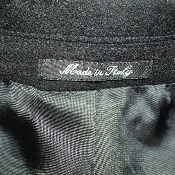 Luxury Italian Made Ragusa Men's Size XL Black Breschi Pure Cashmere Coat - Picture 3 of 8